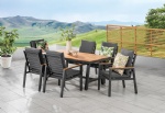 YASN Nordic 7 Piece Aluminum Outdoor Furniture Dining Set