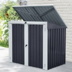 YASN 2 Bin durable Corrugated Steel Rubbish Storage Shed