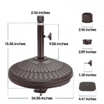 YASN Plastic Umbrella Base Patio Umbrella Stand Market Umbrella Base