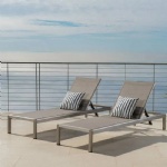 YASN Aluminum Sling Sun Chaise Lounger